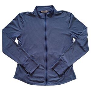 Tommy Bahama Racquet & Paddle Women’s M Zip Jacket Blue Tennis Pickleball